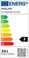Signify 64610600 Halogeen metaaldamp 250 mm E40 361.0 W Energielabel: F (A - G) Neutraalwit Buis 1 stuk(s) - thumbnail