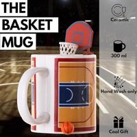 Basketbal mok met bal - thumbnail