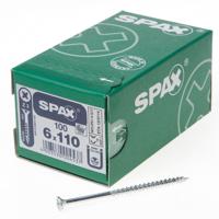 Spax Spaanplaatschroef platverzonken kop verzinkt pozidriv 6.0x110mm (per 100 stuks) - thumbnail
