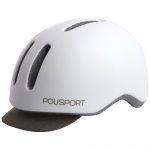Polisport helm commuter mat wit/grijs l 58-61cm