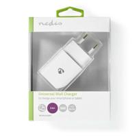 Nedis WCHAU242AWT Wandlader 2,4 A 1 Uitgang Usb-a Wit - thumbnail
