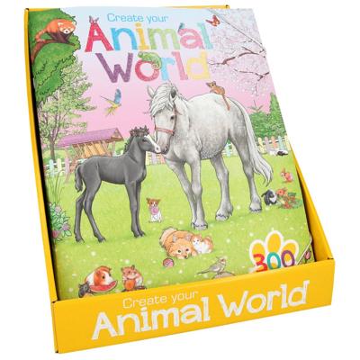 Create your stickerboek Animal World meisjes 33 cm papier Create your stickerboek Animal World meisjes 33 cm papier