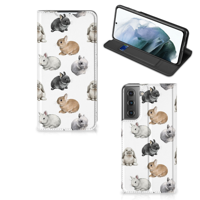 Smartphone hoesje voor Samsung Galaxy S21 FE Konijntjes - thumbnail