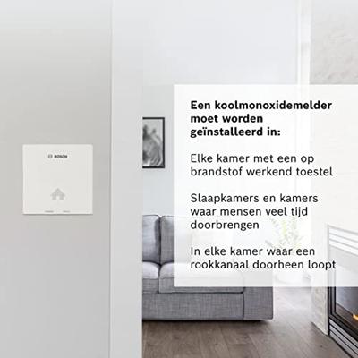 Bosch Home Comfort D-CO Koolmonoxidemelder werkt op batterijen Detectie van Koolmonoxide - thumbnail