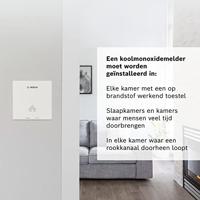 Bosch Home Comfort D-CO Koolmonoxidemelder werkt op batterijen Detectie van Koolmonoxide - thumbnail
