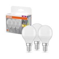 OSRAM HOMELIGHTING 4058075090507 LED-lamp Energielabel F (A - G) E14 Peer 4.9 W = 40 W Warmwit (Ø x l) 45 mm x 82 mm 3 stuk(s) - thumbnail