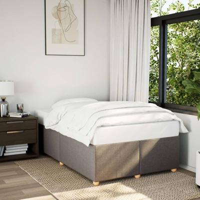 Bedframe zonder matras 120x190 cm stof taupe