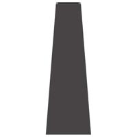 Vuurkorf Zwart 50 x 35 x 100 cm Koudgewalst staal - thumbnail