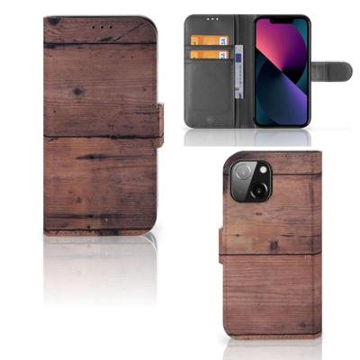iPhone 13 Mini | Book Style Case | Old Wood