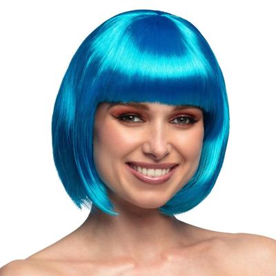 Pruik Cabaret ijs blauw
