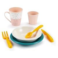 Ecoiffier picknick speelset met kartonnen picknickmand, 32dlg. - thumbnail