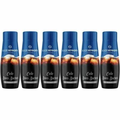 Set van 6 SODASTREAM SUIKERVRIJE COLA-concentraten - 440 ml