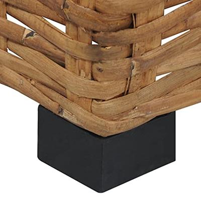 VidaXL Salontafel 47x47x28 cm natuurlijk rattan VidaXL Salontafel 47x47x28 cm natuurlijk rattan
