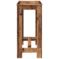 Bartafel 102x50x103,5 cm bewerkt hout oud houtkleurig - thumbnail