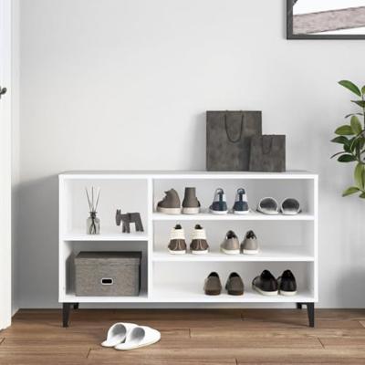VidaXL Schoenenkast 102x36x60 cm bewerkt hout wit