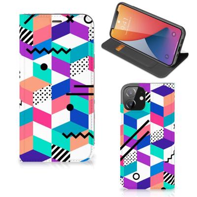 iPhone 12 | iPhone 12 Pro Stand Case Blokken Kleurrijk