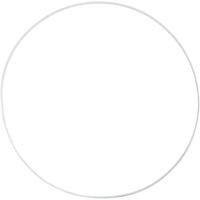 Creativ Company Metalen draadring, d 30 cm, dikte 3 mm, wit, 5 stuk/ 1 doos - thumbnail