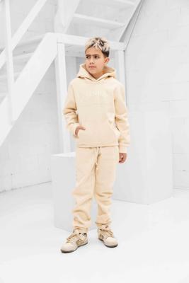 Cou7ure Essentials Basic Curve Trainingspak Kids Beige - Maat 164 - Kleur: Beige | Soccerfanshop