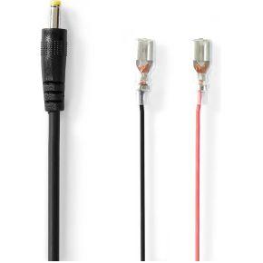 Nedis Stroomkabel | DC Female | Open | Recht | Recht | Vernikkeld | 2.00 m | Rond | PVC | Zwart | Gift Box - WCPC206BK