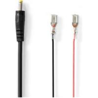 Nedis Stroomkabel | DC Female | Open | Recht | Recht | Vernikkeld | 2.00 m | Rond | PVC | Zwart | Gift Box - WCPC206BK - thumbnail