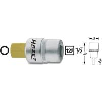 HAZET Dopsleutelbit 986-6 · 1/2 inch (12,5 mm) vierkant hol · Binnen-zeskant-profiel · SW 6 mm - thumbnail