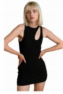 Jurk 24COLOURS Zwart Casual - Maat: 36