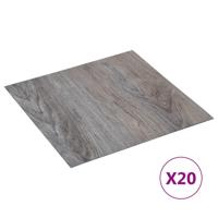 VidaXL Vloerplanken 20 st zelfklevend 1,86 m² pvc lichtbruin - thumbnail