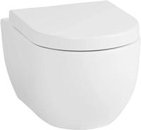 Saqu Home randloos hangtoilet met PowerFlush en quickrelease toiletbril mat wit - thumbnail