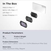 Smallrig 4776 Filter Kit For DJI Osmo Pocket 3 - thumbnail