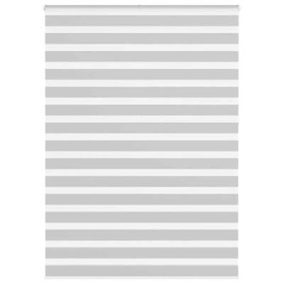 VidaXL Zebra rolgordijn 165x230 cm stofbreedte 160,9 cm lichtgrijs
