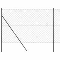 VidaXL Afrasteringspaal grijs 10 x 1,5 m (60 x 60 mm gaas) - thumbnail