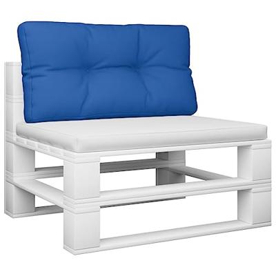 VidaXL Palletkussen 70x40x12 cm stof koningsblauw