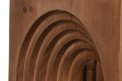 Hoofdtafel Home ESPRIT Kristal Sparrenhout 99 x 99 x 46 cm