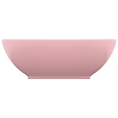 VidaXL Wastafel ovaal 40x33 cm keramiek matroze