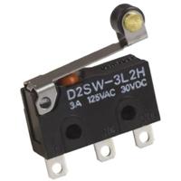 Omron D2SW-01L2MS Microschakelaar 30 V/DC 0.1 A 1x aan/(aan) 1 stuk(s) Bag - thumbnail