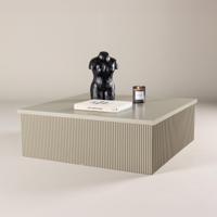 Nohr Vierkante Salontafel 'Mistina' MDF, 90 x 90cm, kleur Beige - thumbnail