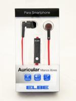 Hoofdtelefoon met microfoon ELBE AUR10MIC Rood - thumbnail