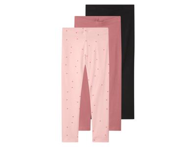 lupilu Set van 3 kinder leggings (Lichtroze, 98/104)