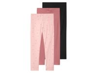 lupilu Set van 3 kinder leggings (Lichtroze, 98/104) - thumbnail