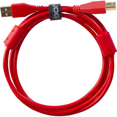 UDG U95003RD audio kabel USB 2.0 A-B recht rood 3m