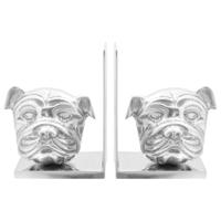 VidaXL Boekensteunen 2 pcs zilver 8 x 12 x 16,5 cm aluminium - thumbnail