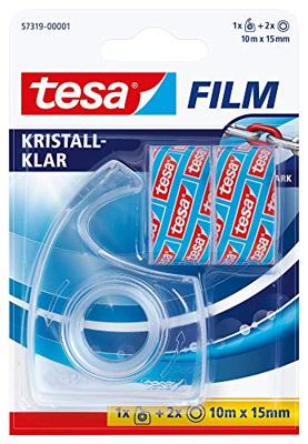 tesa 57319-00001-04 tesafilm Kristalhelder Transparant (l x b) 10 m x 15 mm 2 stuk(s) tesa 57319-00001-04 tesafilm Kristalhelder Transparant (l x b) 10 m x 15 mm 2 stuk(s)