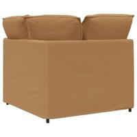 Modulaire hoekmodule bank met kussens 100 cm beige - thumbnail