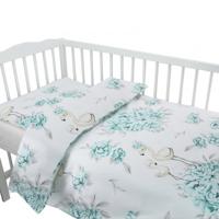 Ledikant Dekbedovertrek Peonie Mint - thumbnail