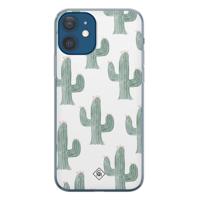 iPhone 12 siliconen telefoonhoesje - Cactus print - thumbnail