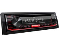 Jvc Kd-T402 Cd-Autoradio Met Rds (High-Performance Tuner, Usb, Aux-Ingang, Android Music Control, Bass Boost, 4X50 Watt, Rood) Zwart - thumbnail