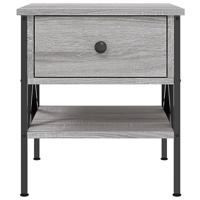 Nachtkastjes 2 st 40x42x45 cm bewerkt hout grijs sonoma eiken - thumbnail