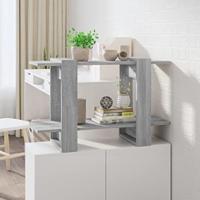 Boekenkast/kamerscherm 80x30x51 cm grijs sonoma eikenkleurig - thumbnail
