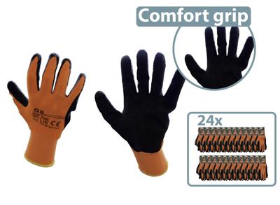 24-pack GS 'heavy duty' werkhandschoenen - Dames en Heren