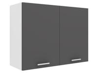 VCM Wandkast Esilo (Hangende kast, Wit/antraciet, 2 Türen 80) - thumbnail